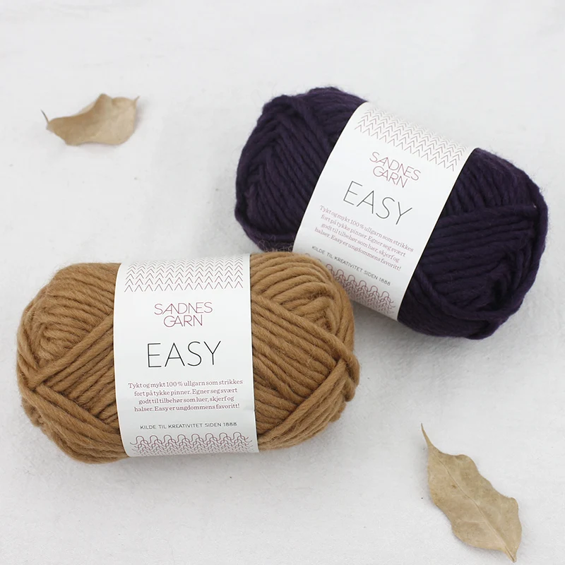 sø Selskabelig forhindre 1*50g Ball Sandnes Garn Easy Merino Wool Yarn 100% Wool Handknitting Yarn  Diy Craft Thick Yarn For Sweaters And Scarf - Yarn - AliExpress