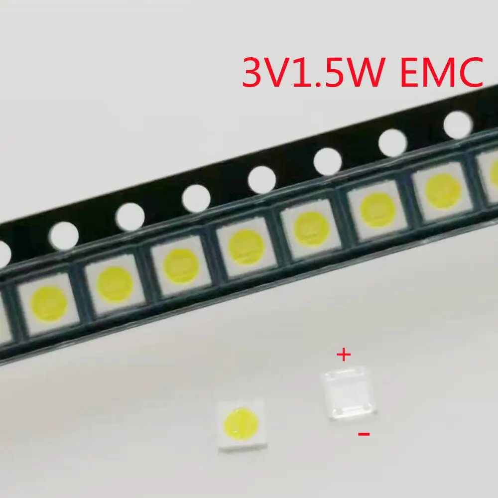 3030 백라이트 고출력 LED 더블 칩, 렉스타 AOT 쿨 콜드 화이트 PT30A66 TV 백라이트 LED 칩용, 1W 1.5W 2W 3V 6V, 100 개