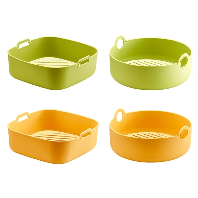 

H55E Air Fryers Oven Baking Tray Fried Chicken Basket Silicone Air Fryer Tray