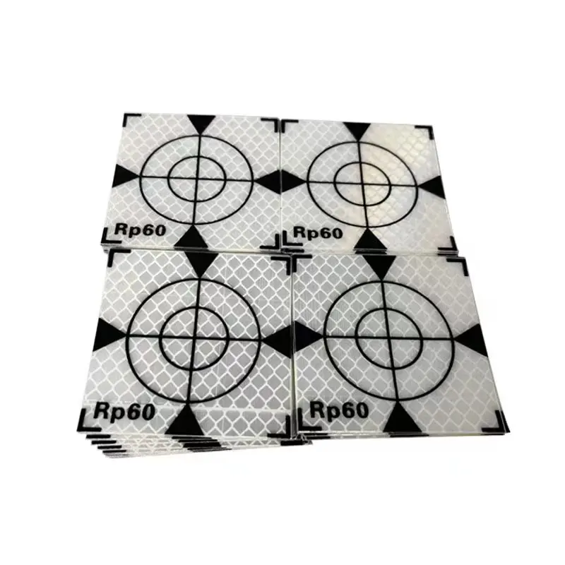 Reflector Sheet 60x60mm 20 30 40 50 80mm For Total Station Survey Geography White Triangle Target Reflective Sticker 100pcs