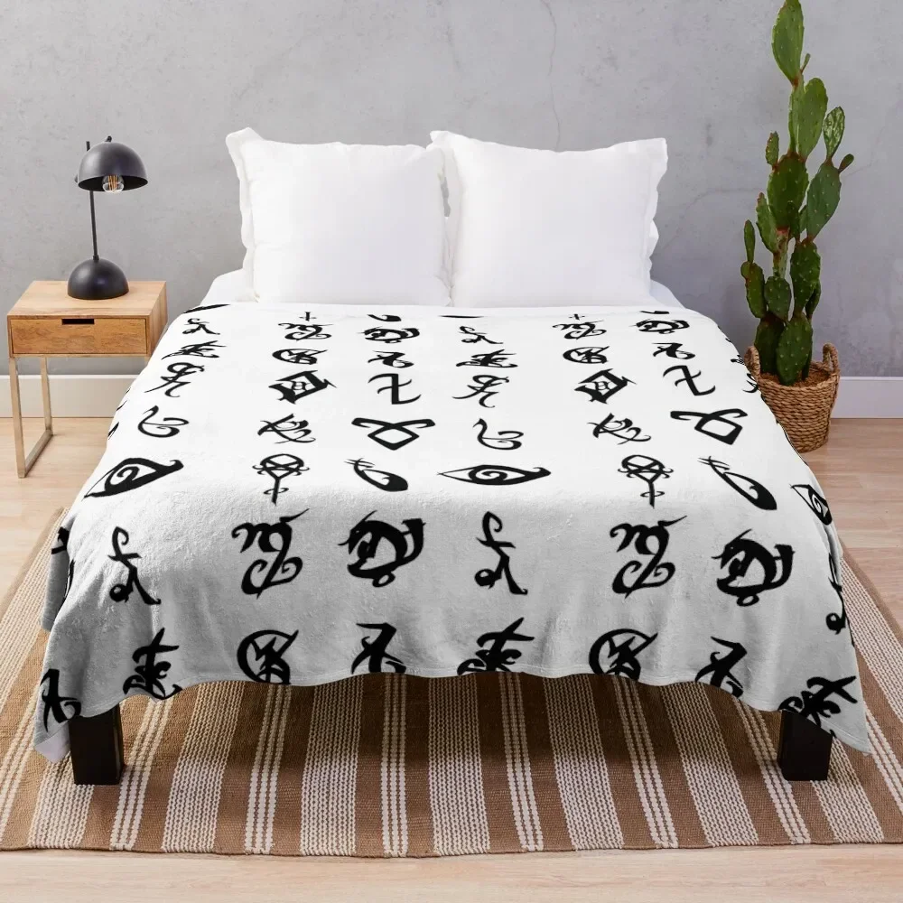 

Runes Throw Blanket Furry Summer Blankets