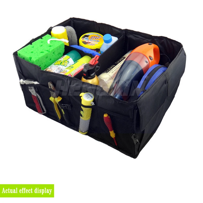 Multipurpose Collapsible Car Trunk Organizer Box Large Capacity Tools