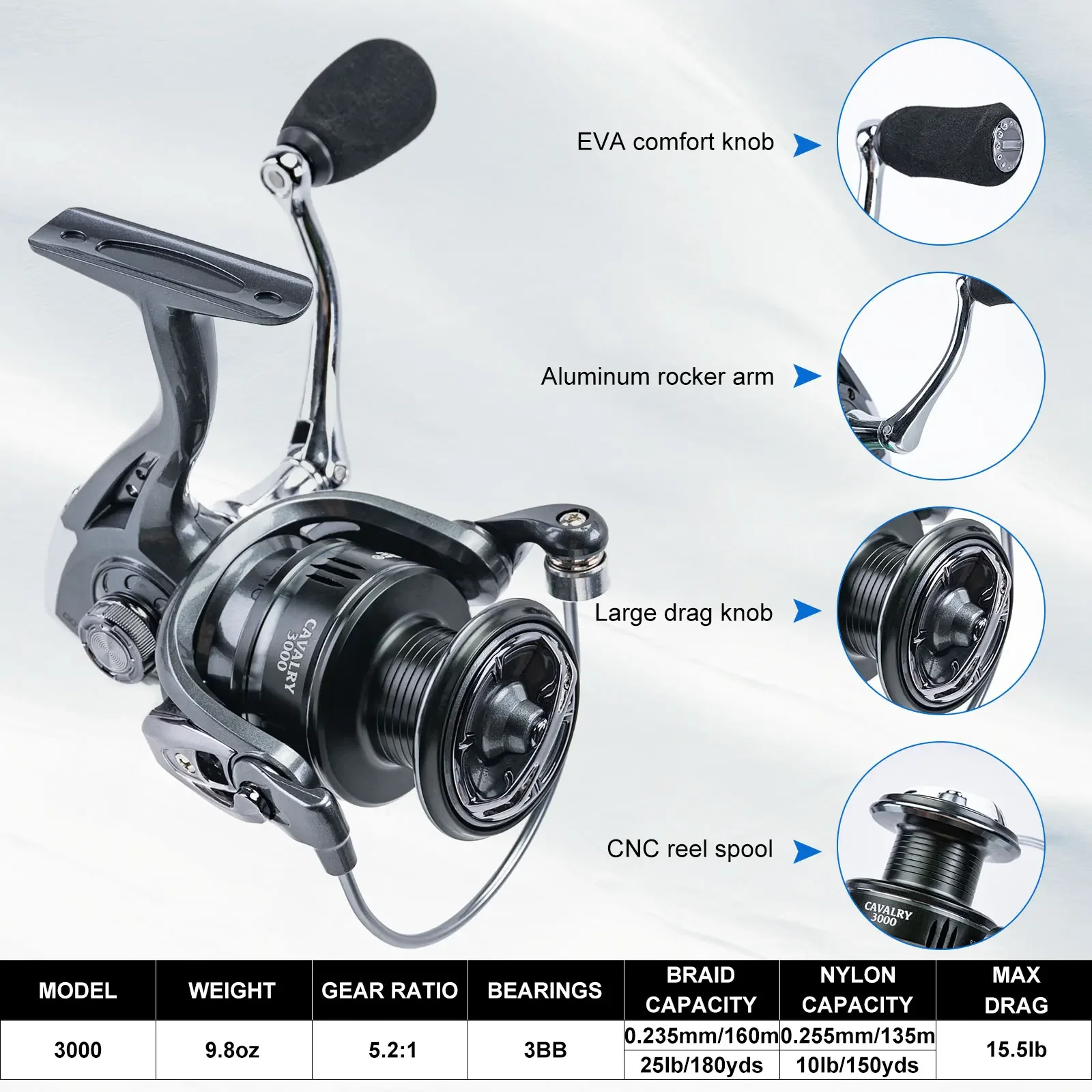 Moulinet de pêche Mitchell Mx7 Lite Spinning Moulinet Bolo Pêche Feeder Raison Mer Truite Lac Rivière