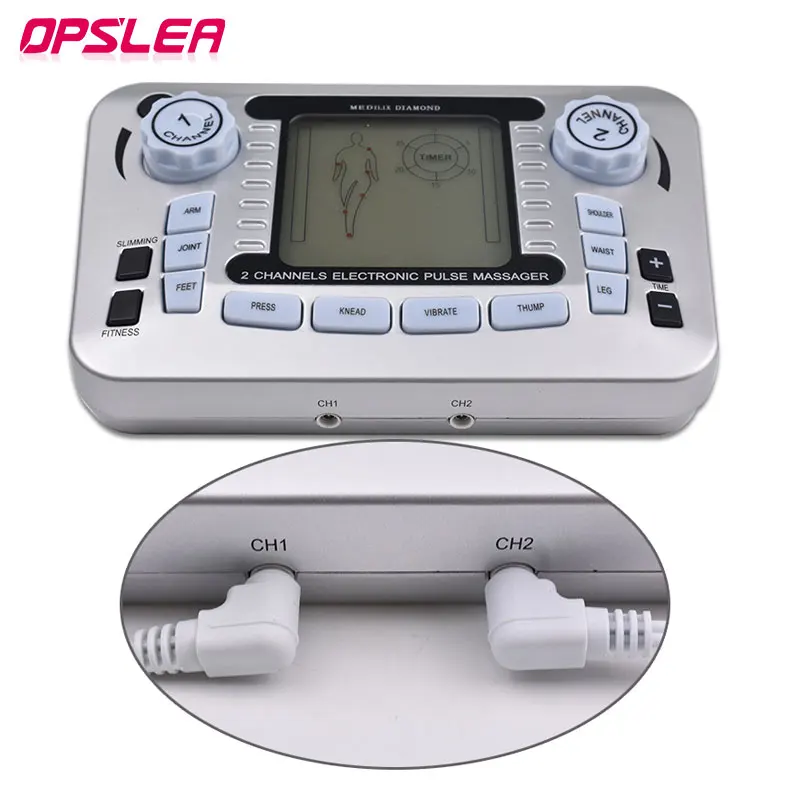 Electronic Pulse Massager Tens Ems Machine massager electrical nerve muscle  stimulator Acupuncture Fat Burner Pain Relief - AliExpress