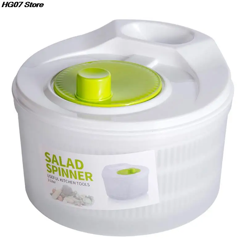 Large Capacity Rotary Vegetables Dryer Salad Spinner Lettuce Leaf Vegetable Dehydrator Fruit Vegetable Washing Drainer Basket