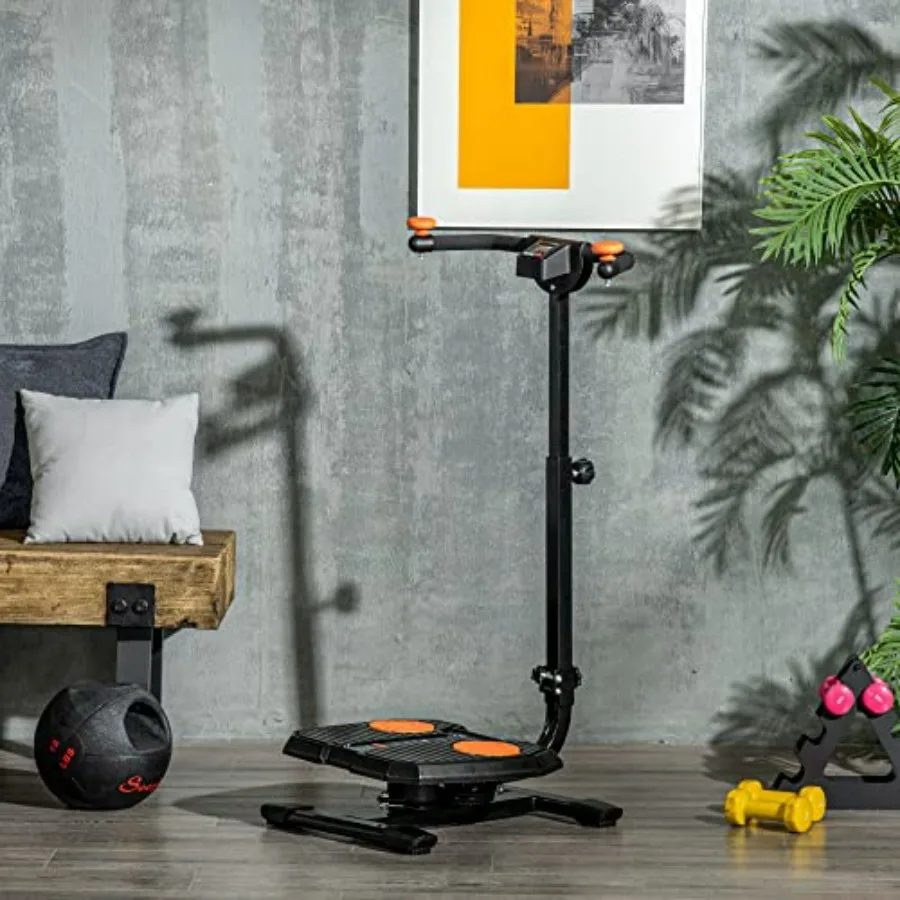 Foldable Ab Twister Board for Waist Trimming with Screen Showing Time, Calories, Ab Workout Equipment for Women and Men, Core Fi