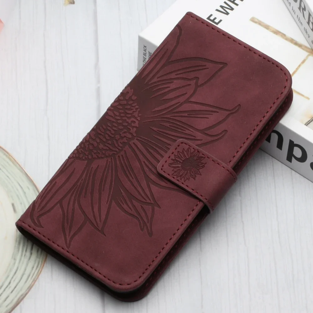 thumbnail image 1 of POCO C65 M6 Pro Wallet Flip Case for Xiaomi Redmi 13C 12C 10C A3 Note 13 12 Pro 4G 12S Xiomi Mi 14 Cases Sunflower Leather Cover, 1 of 5