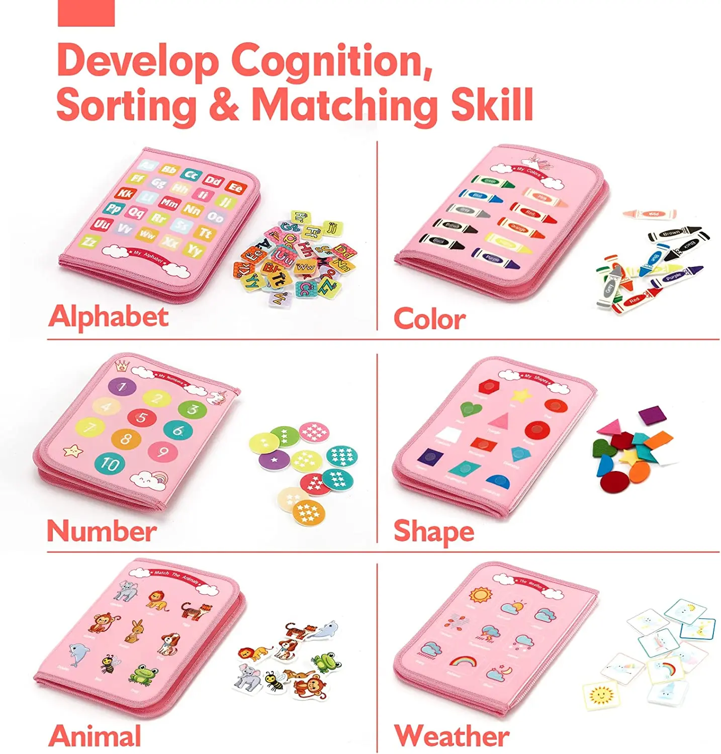 Montessori Busy Board For Toddlers Alphabet And Number Learning_voghion.com