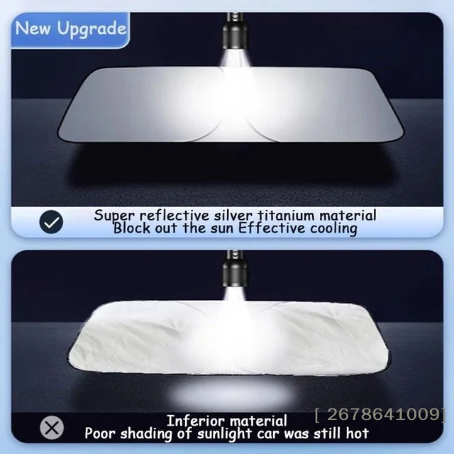 ⚑Car Windshield Sun Shade Foldable Sunshade Heat Protection Car Accessories Interior Parasol Front Window Sunshades 6