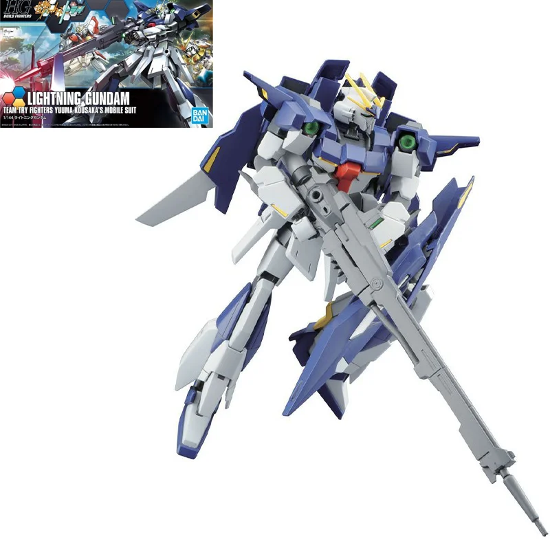 

Оригинальная Сборная модель Bandai HGBF 1/144, экшн-фигурка из аниме «Молния гундама», Игрушечный мобильный костюм, подарок для детей, новинка