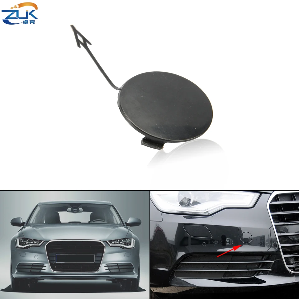 ZUK Front Bumper Trailer Hook Cover Plate Tow Hook Eye Cap 4G0807241 For Audi A6 C7 2011 2012 2013 2014