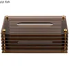 Acrylic Tissue Boxes Modern Rectangular Toilet Paper Napkin Storage Box Simple Home Solid Color Paper Towel Holder Napkin Holder 6