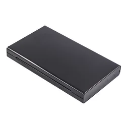 Sleek Metal Portable Cigarette Storage Case - Slim Holder (Black)