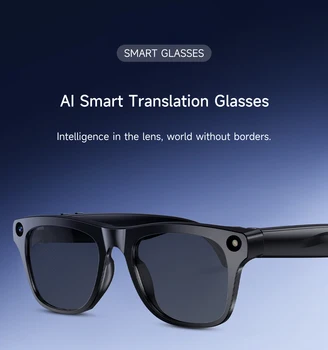 Occhiali Smart AI con Registrazione Video, Riconoscimento Foto AI, Chiamate Bluetooth, Traduzione Intelligente, Assistente Vocale - Occhiali da Sole Uomo Donna