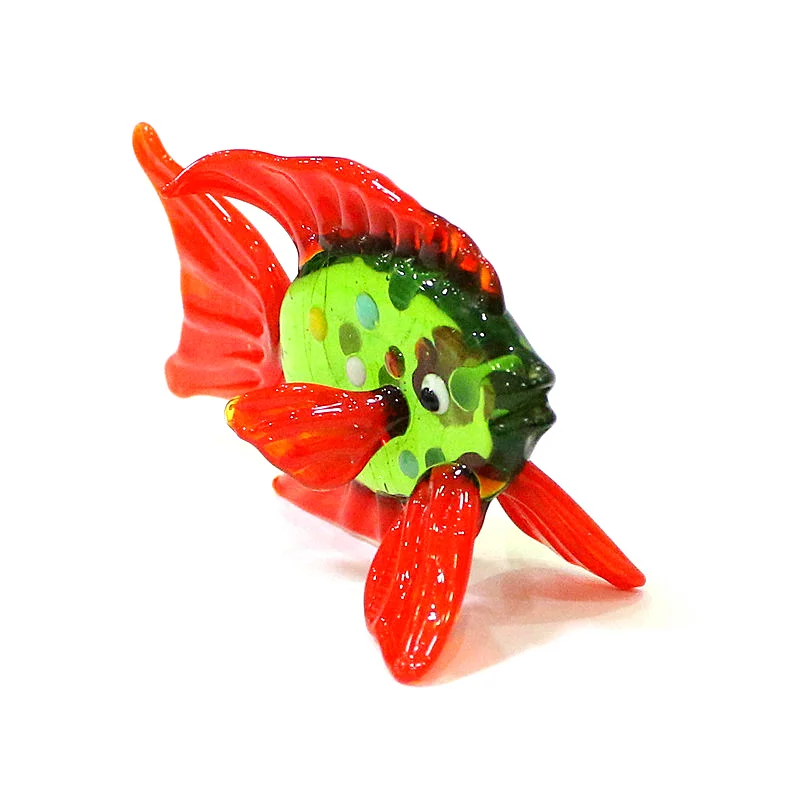 

Murano Glass Tropical Fish Figurine Ornament Cute Sea Animal Small Statue Aquarium Home Living Room Tabletop Decoration Supplies