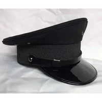 Большой размер 63 см, военные шляпы, мужская кепка с козырьком немецкого офицера, армейская шляпа с большой головой, полицейская кепка, шляпа для косплея на Хэллоуин, 57-59-61 см — изображение 2