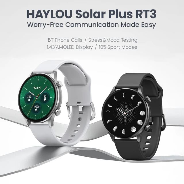 Smartwatch Haylou Solar Plus LS16, RT3, Prata - Xiaomi - XonGeek