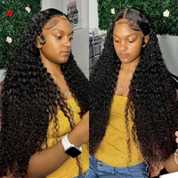 Perruques en cheveux humains naturels noirs Jerry Curly 13x6 13x4 HD Lace Frontal Wigs Brésiliennes 5x7 pour femmes noires pré-épilées 2