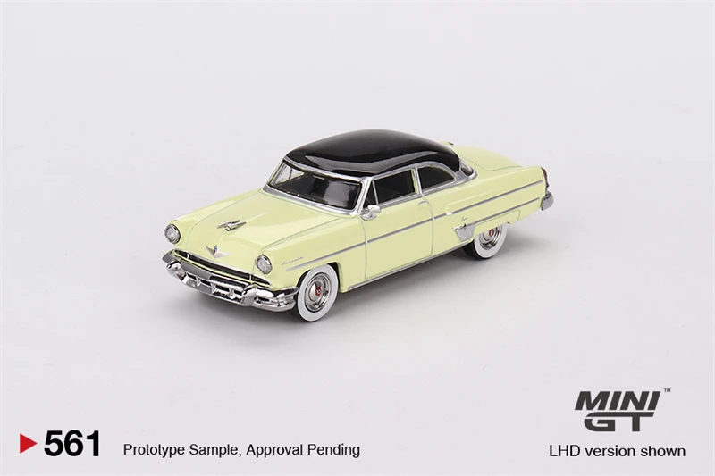 MINI GT 1:64 Lincoln Капри 1954 Premier Yellow LHD литая модель автомобиля