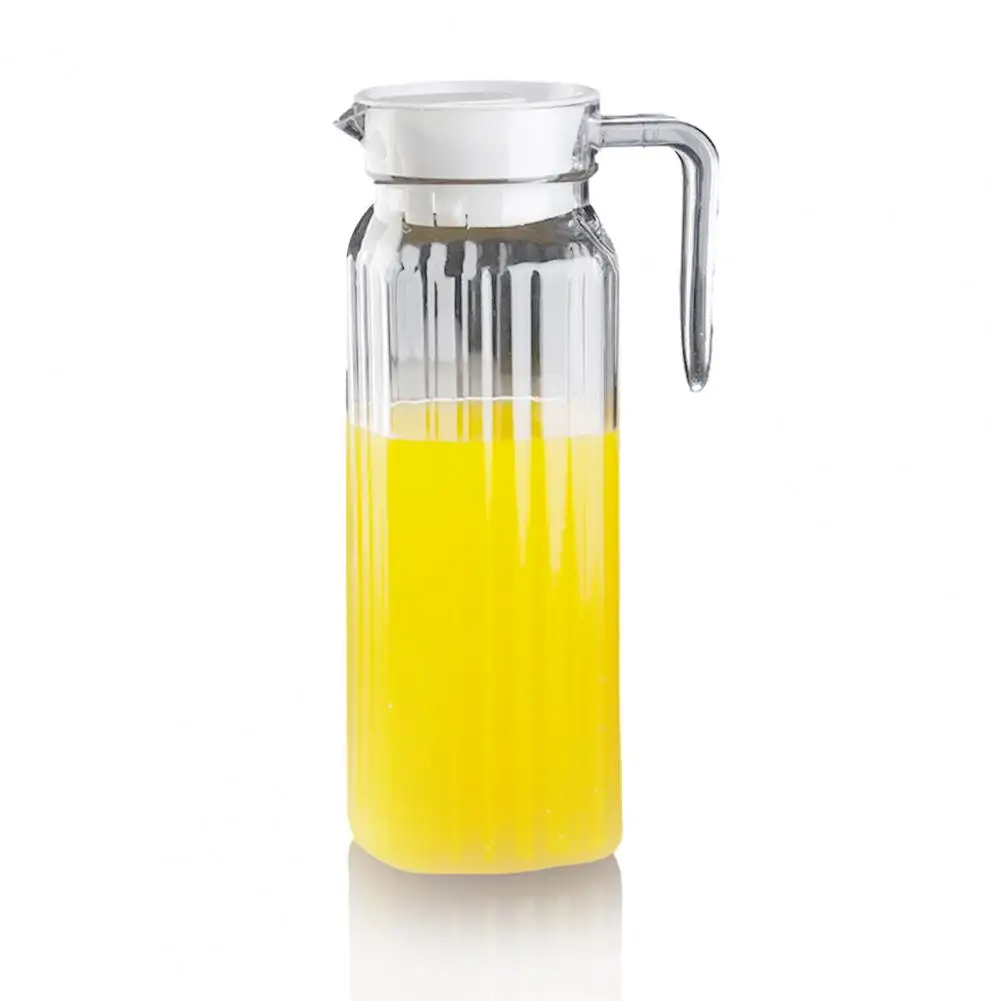 Fridge Water Jug Set of 2 Glass Water Jugs with Spill-free Spout Design for Fridge Food Grade Pitcher for Coffee Milk Juice