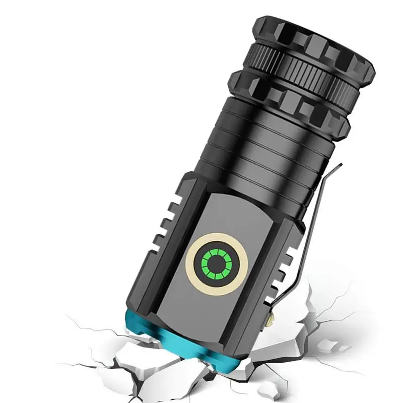 

Фонарик дальнего радиуса действия, задний магнитный мини-фонарик на присоске, карманный фонарик, мощные ручные фонарики, яркий карманный мини-фонарик