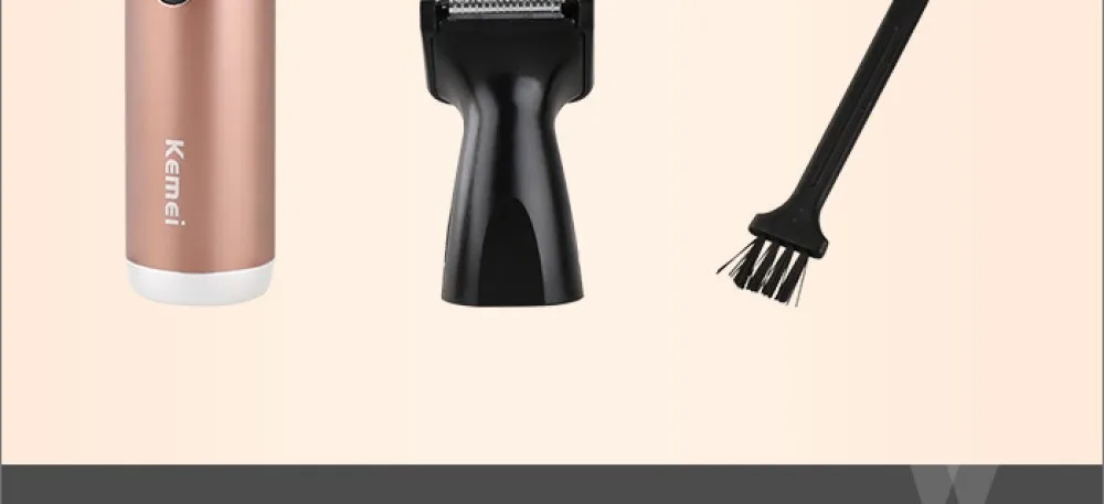 Kemei KM-6629 Rechargeable Hair and Nose Trimmer