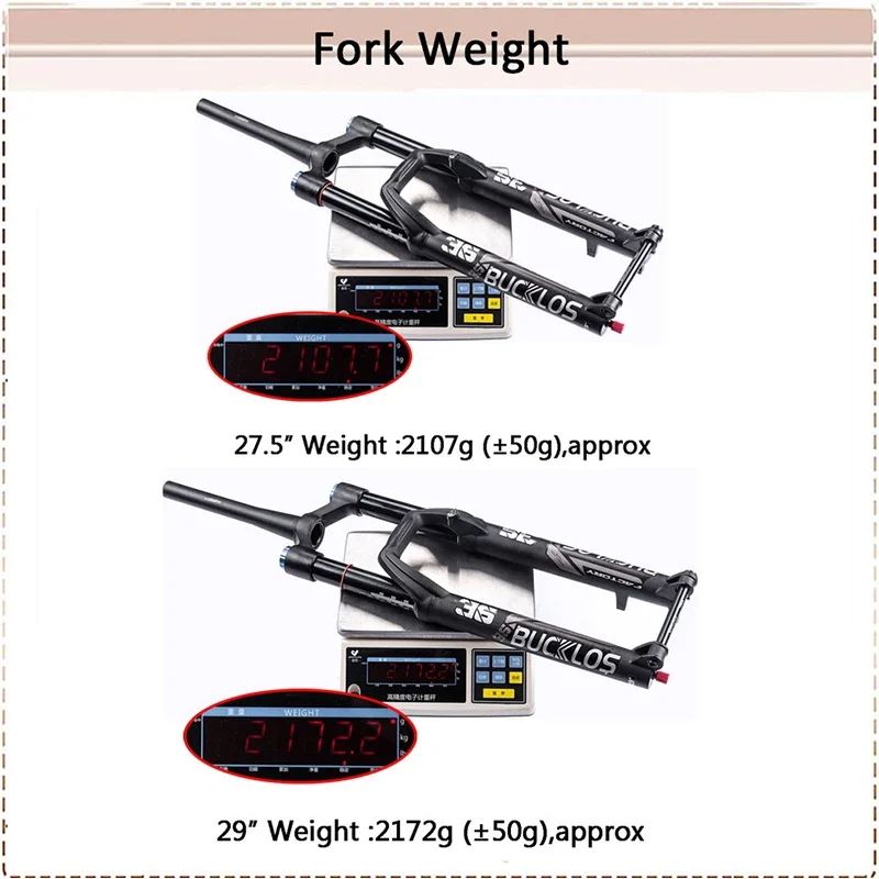 27.5/29 Inch Front Suspension Air Spring Fork for Mountain Bike