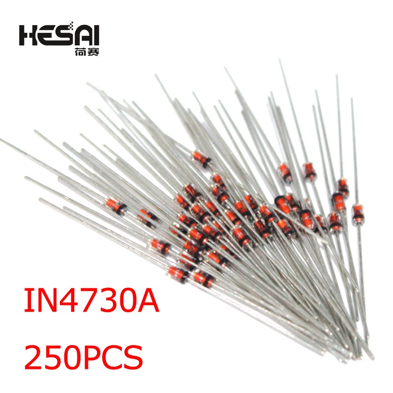 250 Pz 1 N4730A In4730A Do-41 1W 3,9 V Diodo Zener