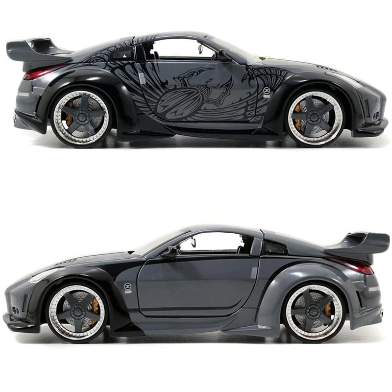 1/24 350Z（カスタム品） Jada Import Racer 1:24 DieCast Nissan 350Z Sports Car Silver