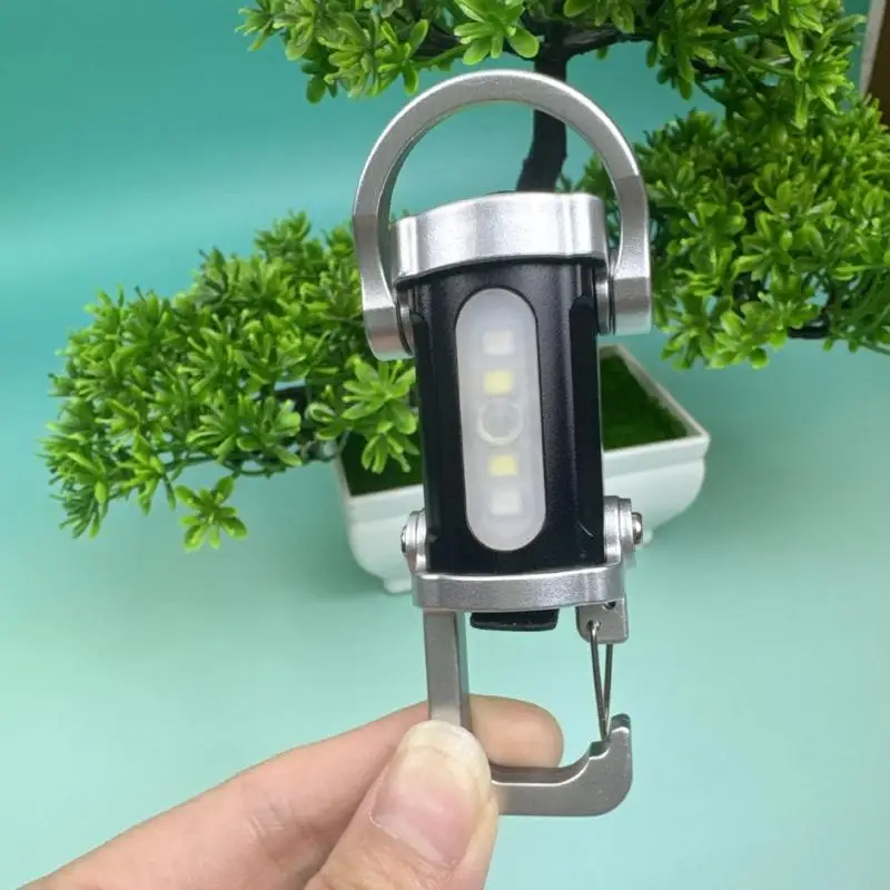 LED Taschenlampen Keychain Light USB wiederaufladbare Taschenbrenner zum Suchen von Wanderungen Y08E – Detail 9