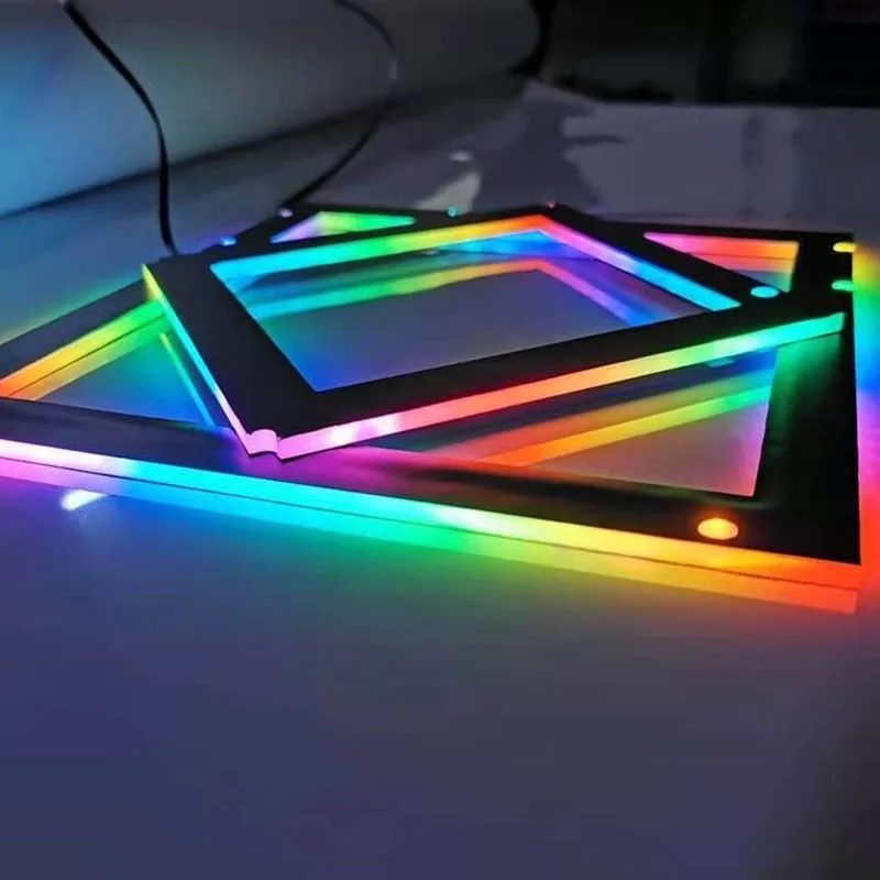 Motherboard RGB Lighting Frame Backplate ATX MATX ITX M/B IO Backlight 5V 3Pin ARGB AURA SYNC for PC Cabinet Decoration DIY pc case pc chassis computer chassis frame