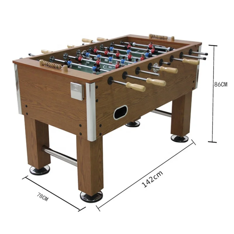 Large Standard Soccer Gaming Table, Professional Hand Football Game Table, Wooden Indoor for Adults, 55"