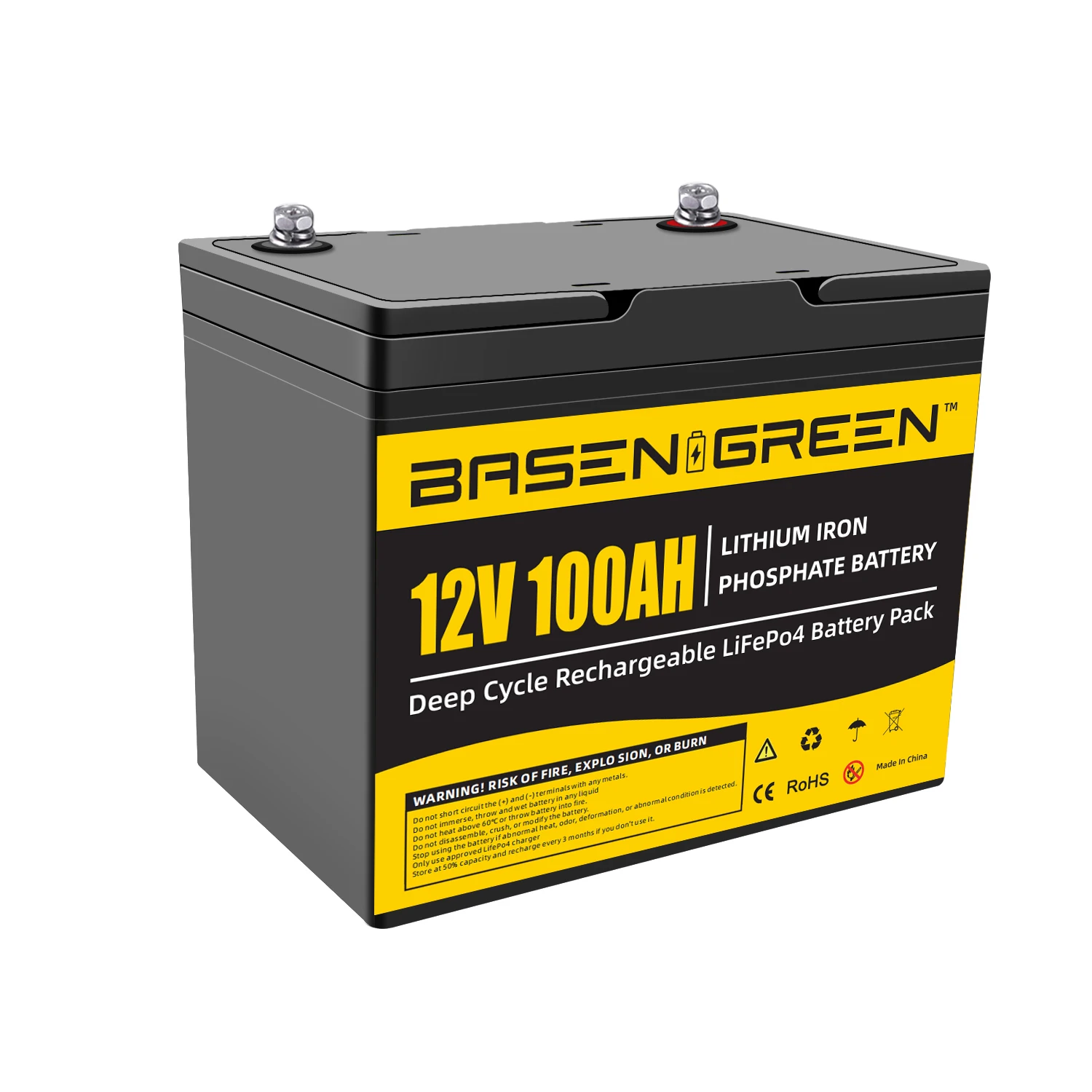 

BASEN solar akku 12V Lifepo4 100ah 200ah 300ah battery pack Deep Cycle Lithium Iron Battery 12V for Solar energy