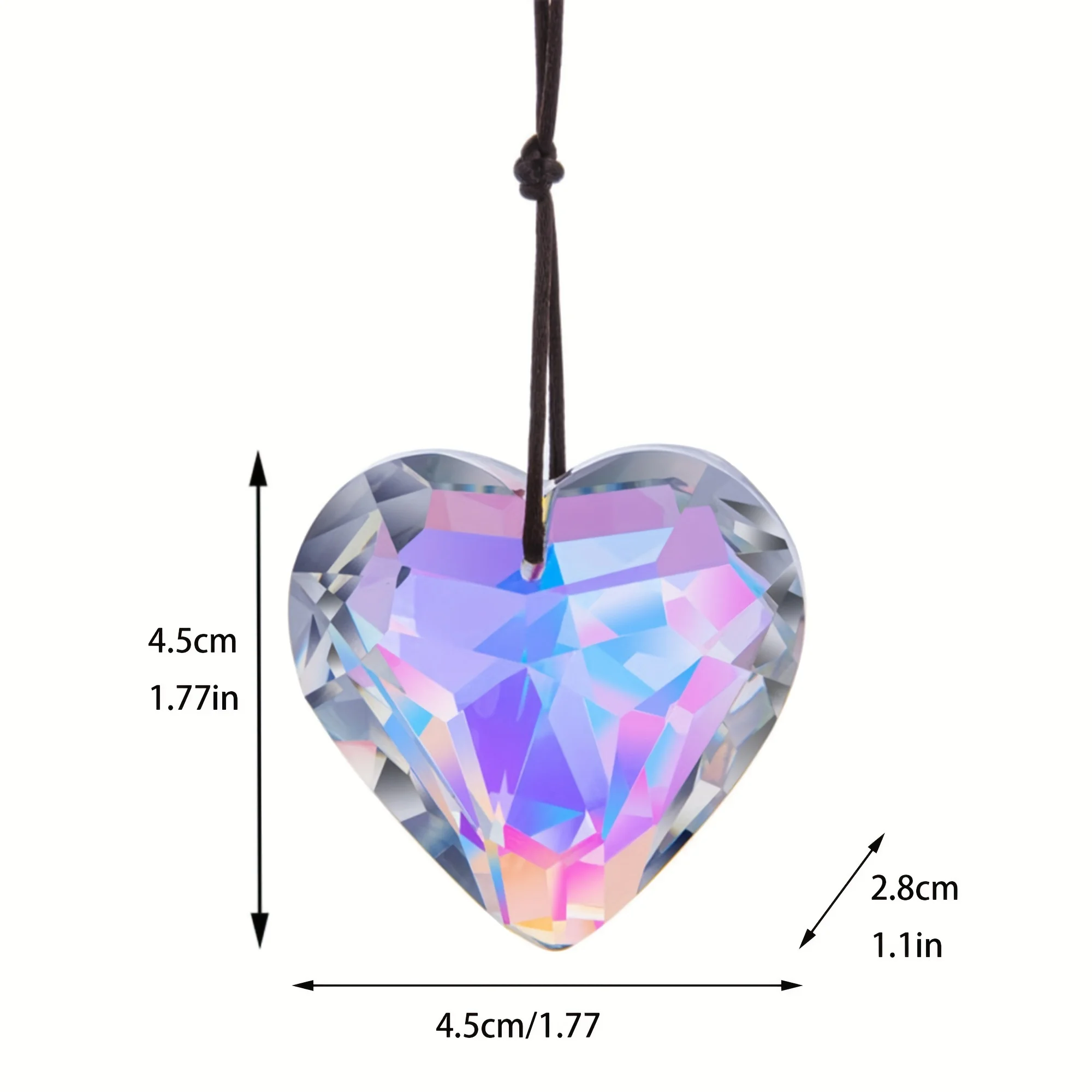 Crystal Pendant Prism Suncatcher 1pc