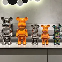 20/28/35cm Bearbrick Figure Ceramics Violent Bear Figurines Bearbrick Ornaments Collections Bear Luxury Living Room Decorations