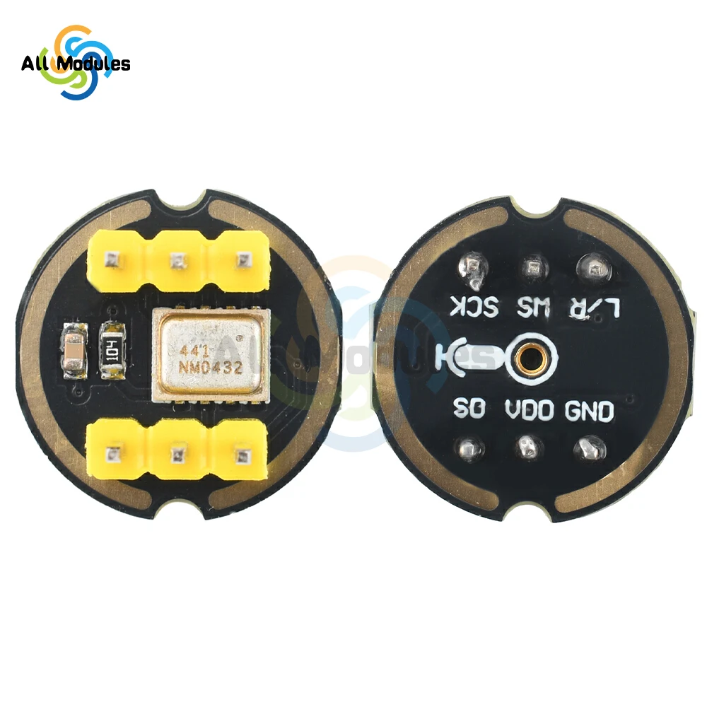 TECNOULAB 2 pezzi INMP441 Modulo microfono omnidirezionale I2S con interfaccia MEMS ad alta precisione