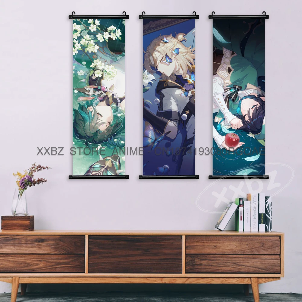 Genshin Impact Anime Artwork: Diluc Character Canvas Wall Art Decor