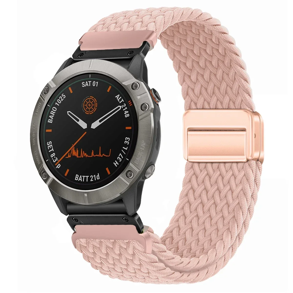 Enhanced Nylon QuickFit Smartwatch Strap - Universal 22/26mm Wristband