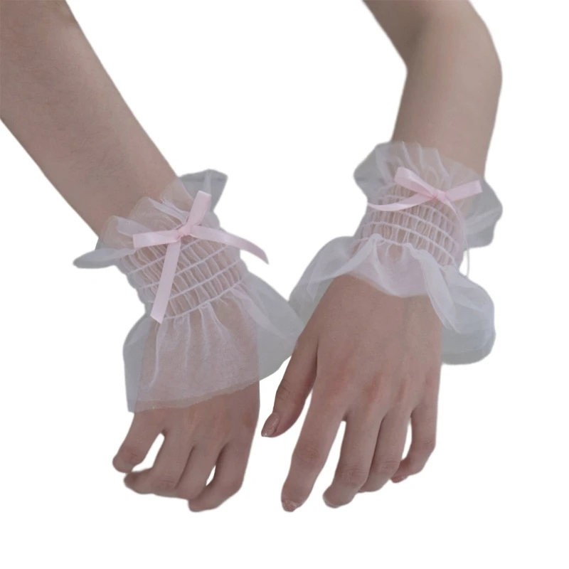 

False Wristband for Bride Decorative Sleeves Flared Wrist Cuffs Wedding Supply