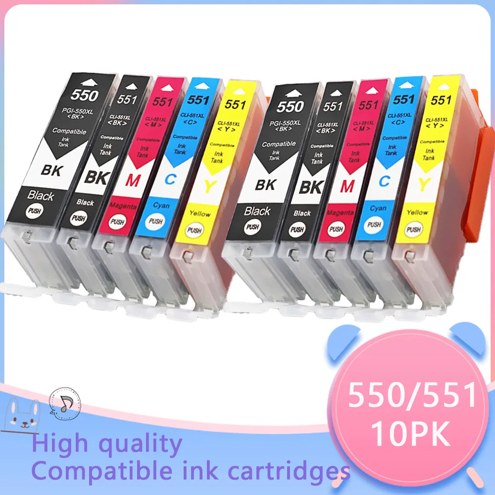 

PGI550XL pgi 550 cli-551 XL ink cartridge PGI550 CLI551 for Canon PIXMA IP7250 MG5450 MX925 MG5550 6450 5650