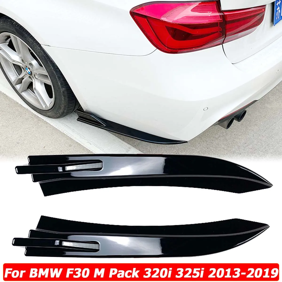 

Rear Bumper Splitter Side Spoiler Canards Apron Cover Stickr For BMW F30 3 Series M Sport 320i 325i 2013-2019 Car Accessories