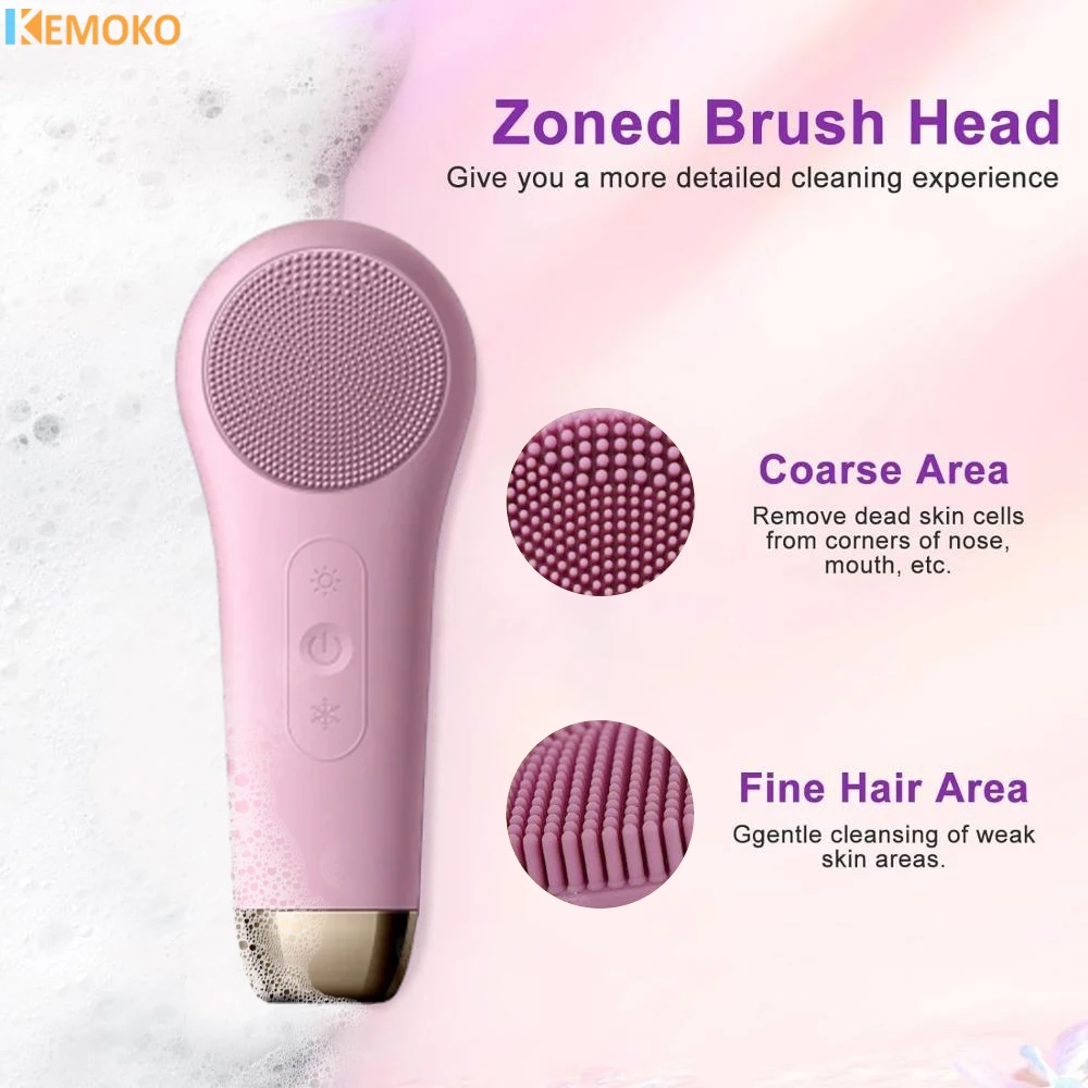 

Facial Cleansing Brush Face Scrubber Waterproof Face Electric Silicone Face Deep Pores Blackhead Cleaning Washing Cleanser Brush