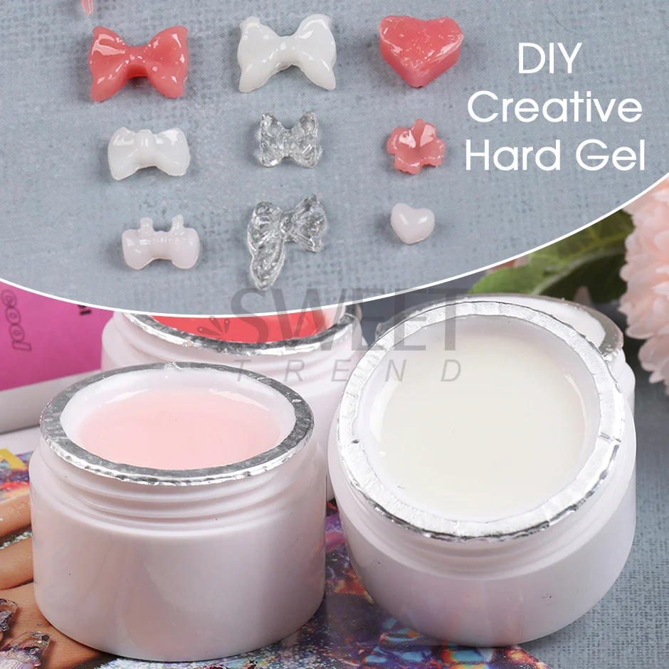 15ml Non Stick Hand Solid Extension Gel Quick Building Carving Flower Nail Art Prolong Extend Gel Acrylic Nail Polish Manicure