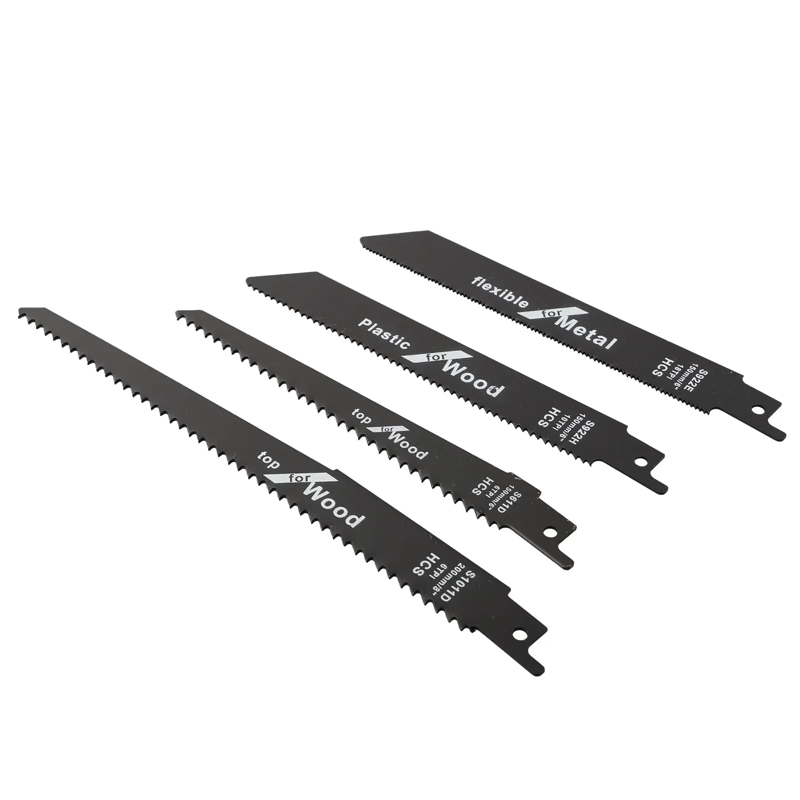 1/4pcs High Carbon Steel Reciprocating Saw-Blades Saw-Blades For Sabre-Saws For Wood Plastic Pipes Cutting Metal Outdoor-Cutting 2