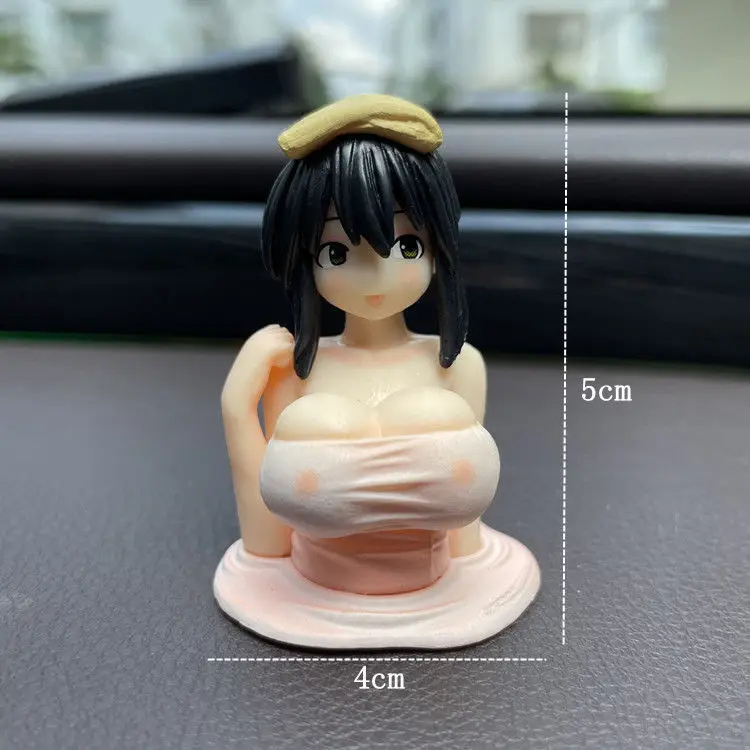 2022 Hot Sale Anime Action Figures Car Ornament Kawaii Chest Shaking  Genshiken Kanako PVC Car Decoration Anime Resin Model Doll - AliExpress