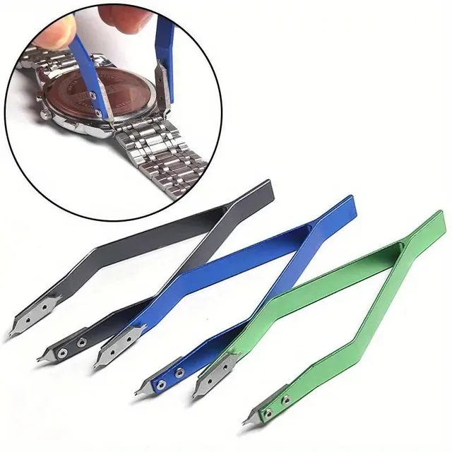 Pince à épiler professionnelle en acier inoxydable de Type V, outil de retrait de barre à ressort de précision pour montres, Bracelets et réparation de bijoux 1