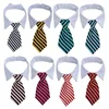 2023 Dog Cat Grooming Cat Striped Bow Tie Animal Striped Bow Tie Collar Pet Adjustable Christmas Cat Collar Pet Collar 3