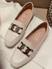 2024 Fetish Women Retro Designer Soft Leather Soft Summer Flats Simple Female Loafers Square Toe Lady Metal Outside Black Shoes 3