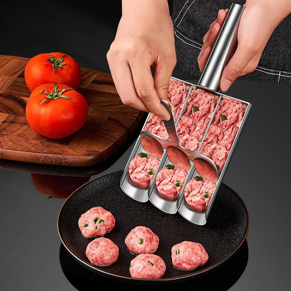 304 Stainless Steel Meatball Scoop Maker for Fish Beef Rice-meat Rice Ball Dumplings Kitchen Tools