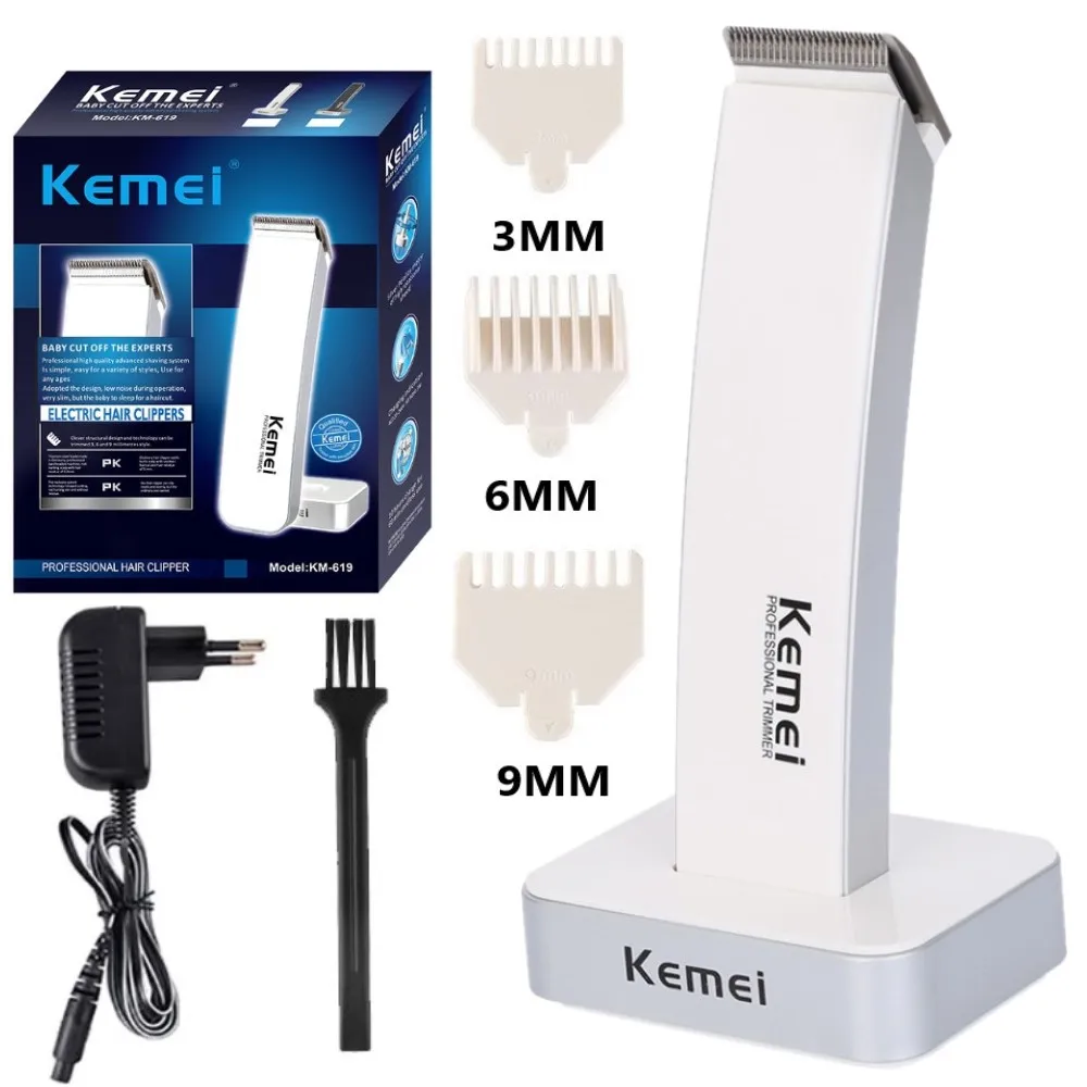 

Kemei KM-619 Hair Clipper Electric Trimmer Portable Men Women Hair Shaver Haircut Machine Barber Razor Hair Trimmer Sharp Mower